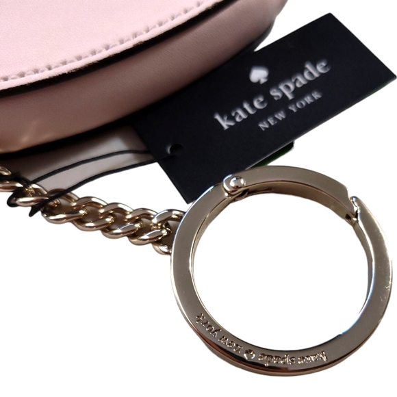 Kate Spade Love Shack Heart Coin Purse/ keychain Pink & Red - Picture 5 of 7